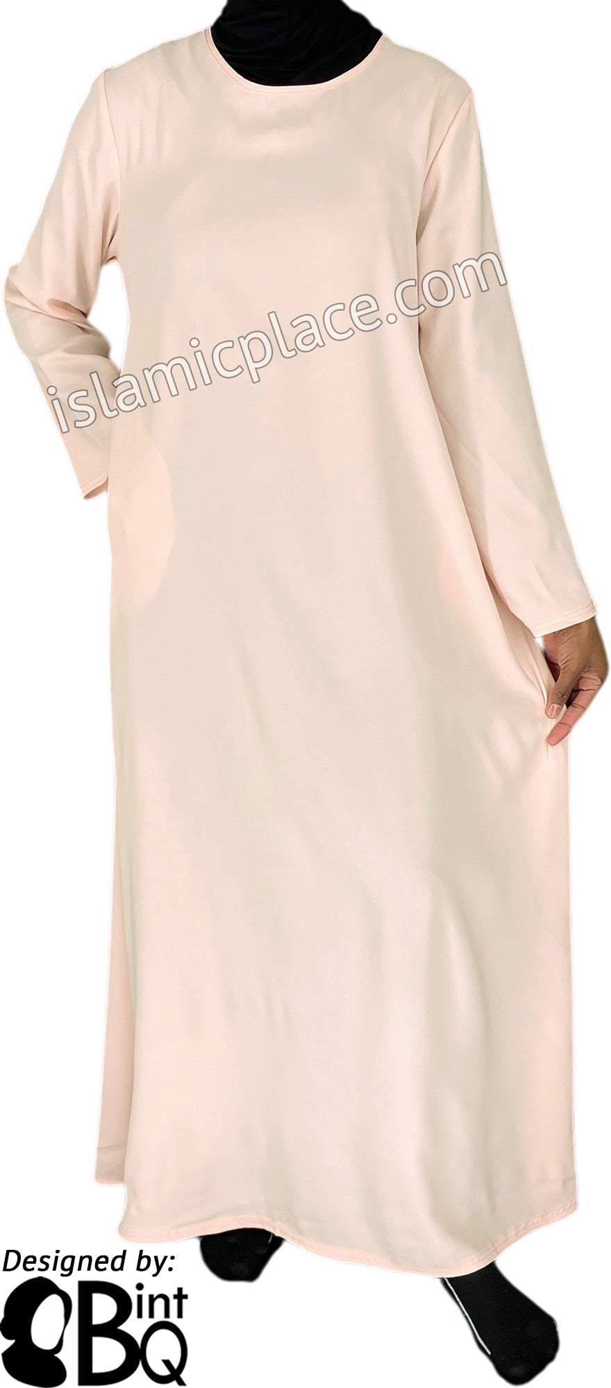 Warm Ivory - Basics Plain Abaya by BintQ