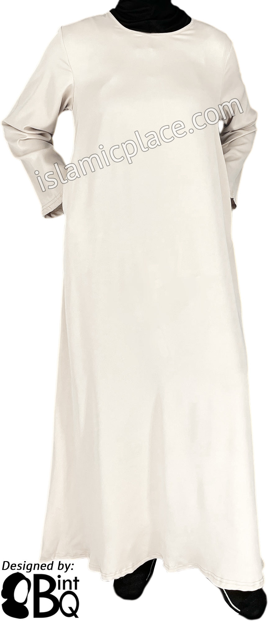 White Pearl - Basics Plain Abaya by BintQ