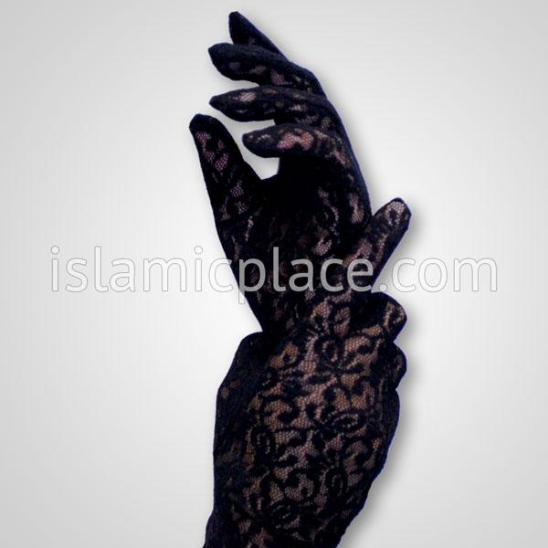 Black Lace Gloves