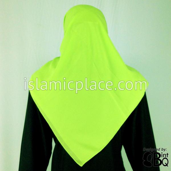 Lime Green - Georgette 45" Square Khimar