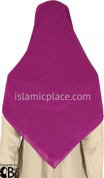 Magenta - Georgette 45" Square Khimar