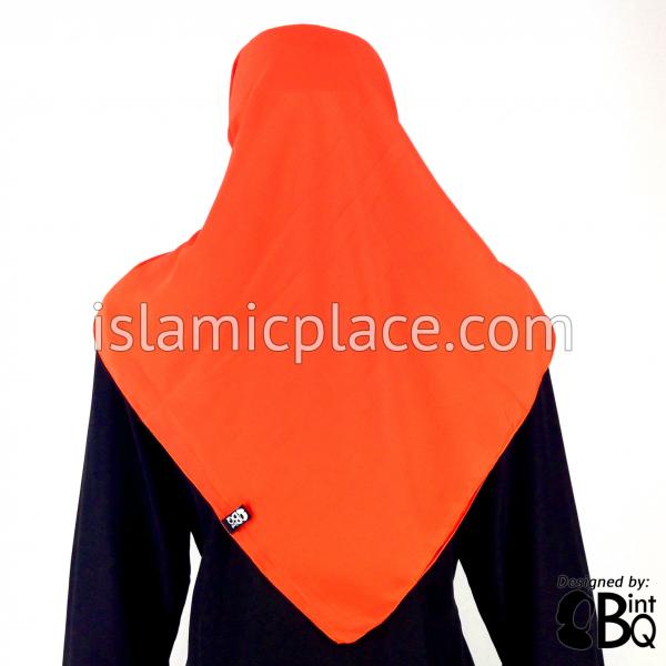 Carrot Orange - Georgette 45" Square Khimar