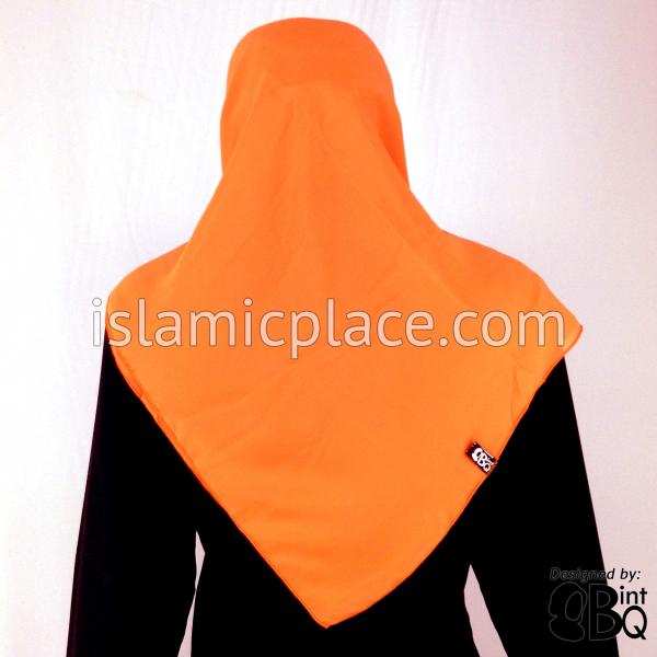 Tangerine Orange - Georgette 45" Square Khimar