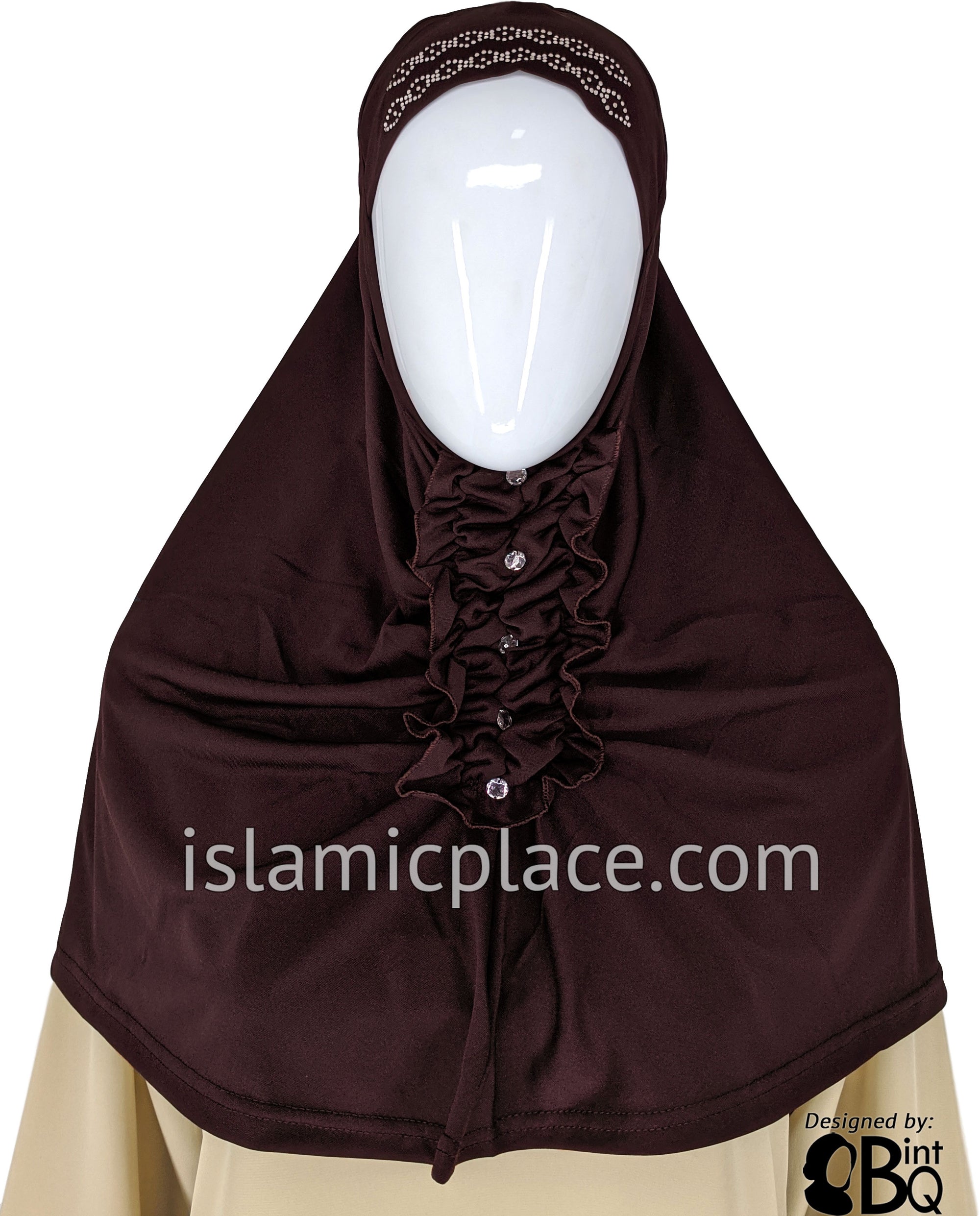 Brown - Dazzling Hijab Teen to Adult (Large)