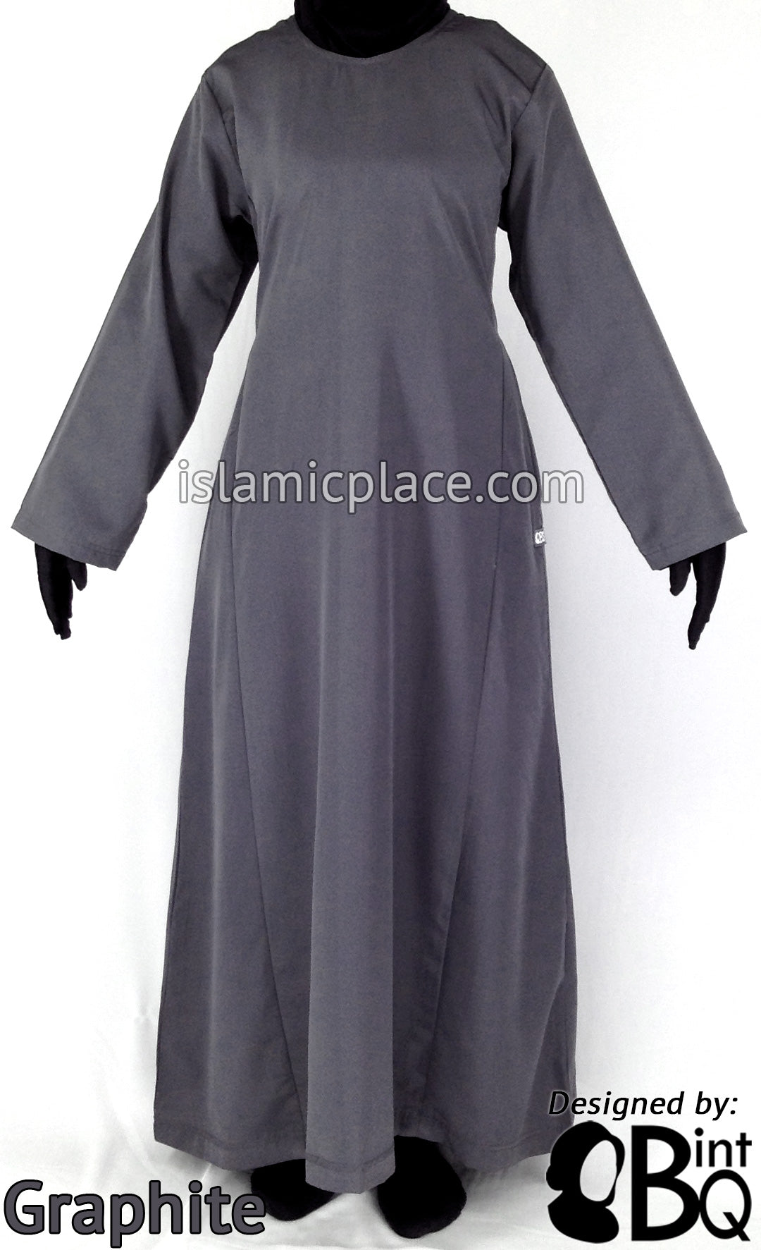 Graphite - Basics Plain Abaya by BintQ