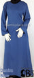 Denim Blue - Basics Plain Abaya by BintQ