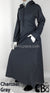 Charcoal Gray - Sakina Sporty Hooded Abaya by BintQ - BQ193