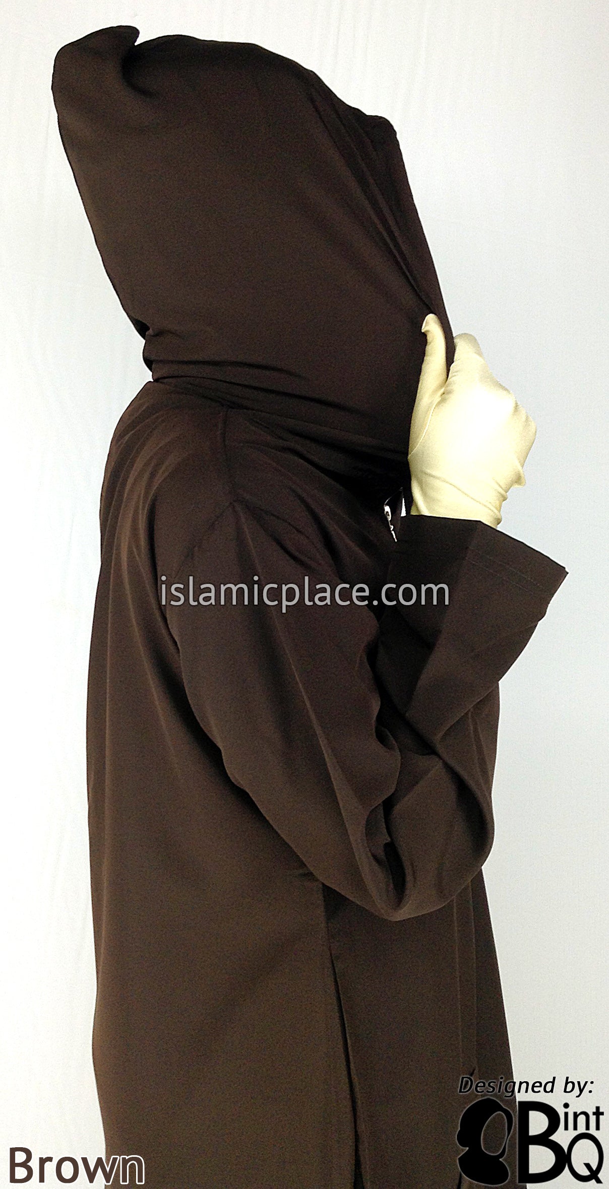 Brown - Sakina Sporty Hooded Abaya by BintQ - BQ193