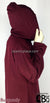 Burgundy - Sakina Sporty Hooded Abaya by BintQ - BQ193