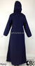 Navy Blue - Sakina Sporty Hooded Abaya by BintQ - BQ193