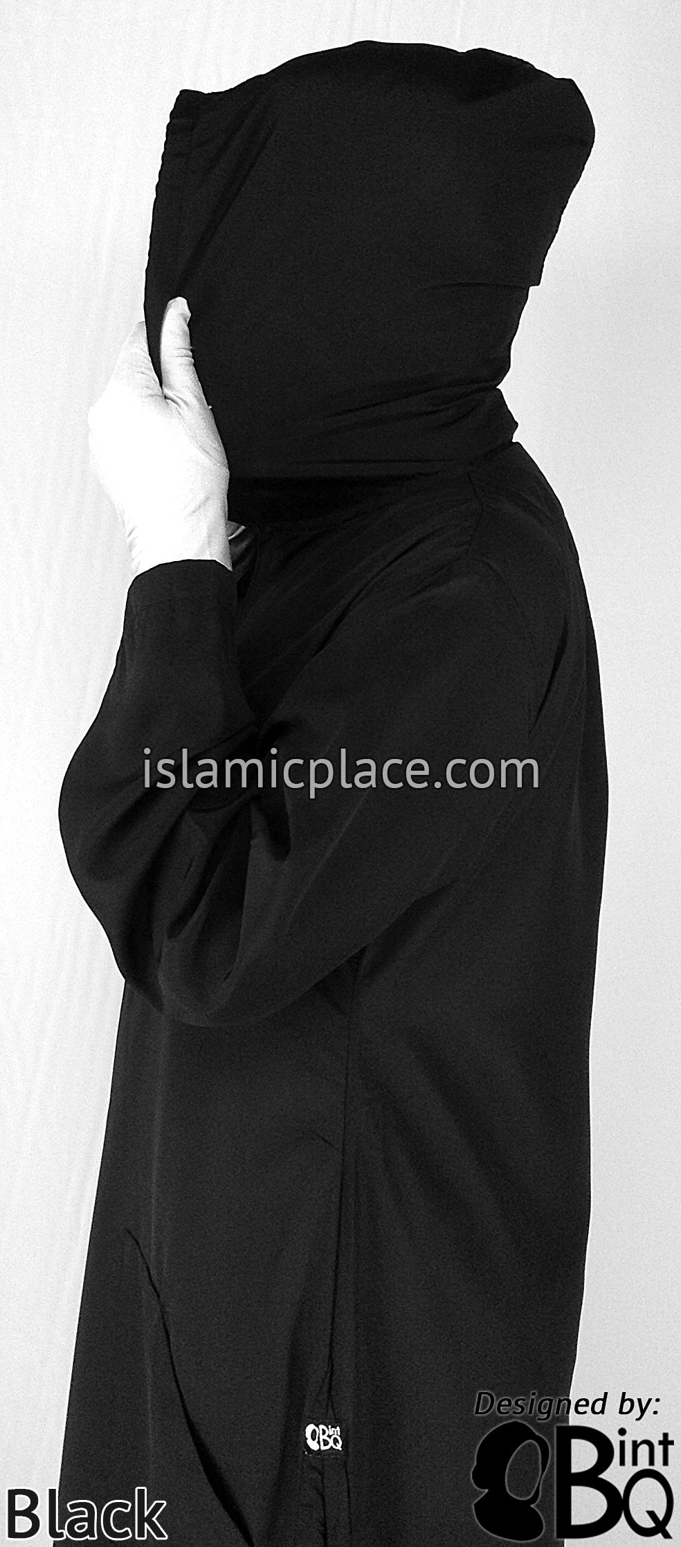 Black - Sakina Sporty Hooded Abaya by BintQ - BQ193