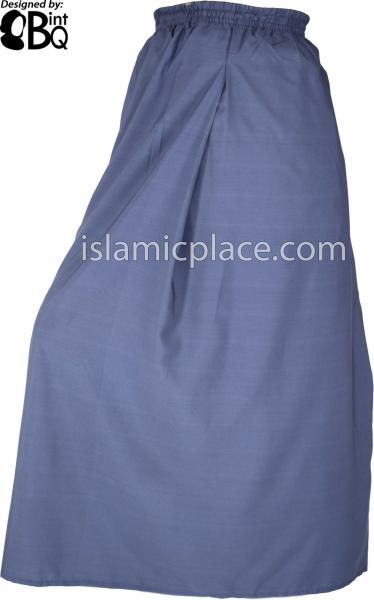 Steel Blue - Basics Plain Skirt by BintQ