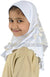 White - Daisy Sketch Hijab Al-Amira - Girl size (1-piece) - Design 2