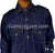 Blue Denim - Daud Men Military Style Thob by Ibn Ameen in Denim - IA11