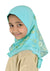 Aqua - Daisy Sketch Hijab Al-Amira - Girl size (1-piece) - Design 2