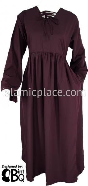 Plum - Girl's Yaminah Swing Abaya by BintQ - BQ42