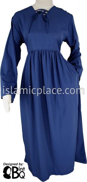 Cobalt - Girl's Yaminah Swing Abaya by BintQ - BQ42