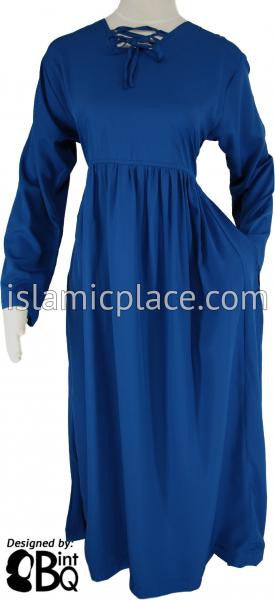 Denim Blue - Girl's Yaminah Swing Abaya by BintQ - BQ42