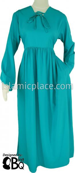 Teal - Girl's Yaminah Swing Abaya by BintQ - BQ42