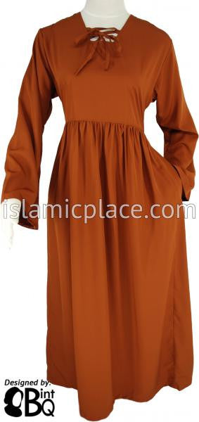 Rust - Girl's Yaminah Swing Abaya by BintQ - BQ42