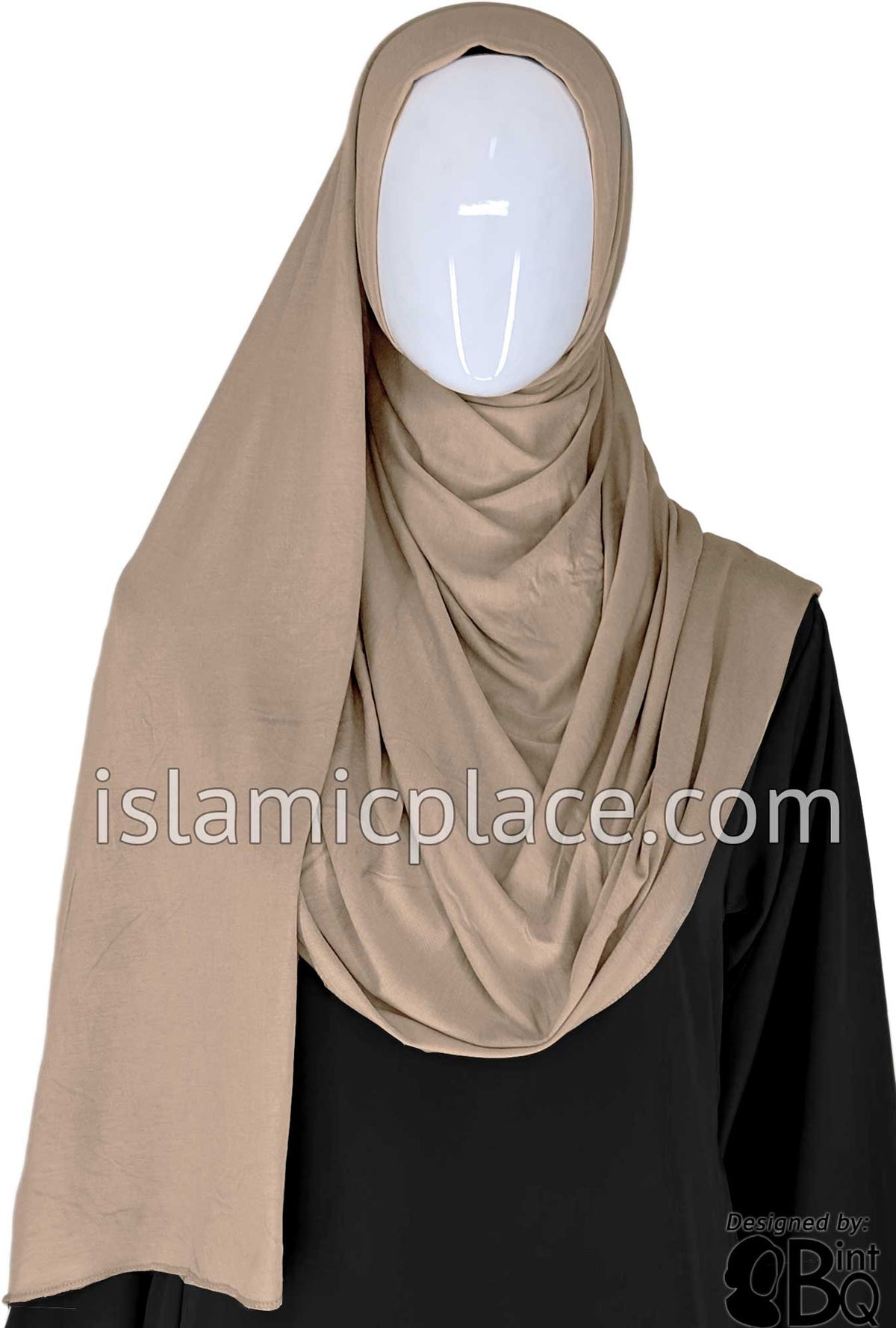 Oyster Plain - Jamila Jersey Shayla Long Rectangle Hijab 30&quot;x70&quot;