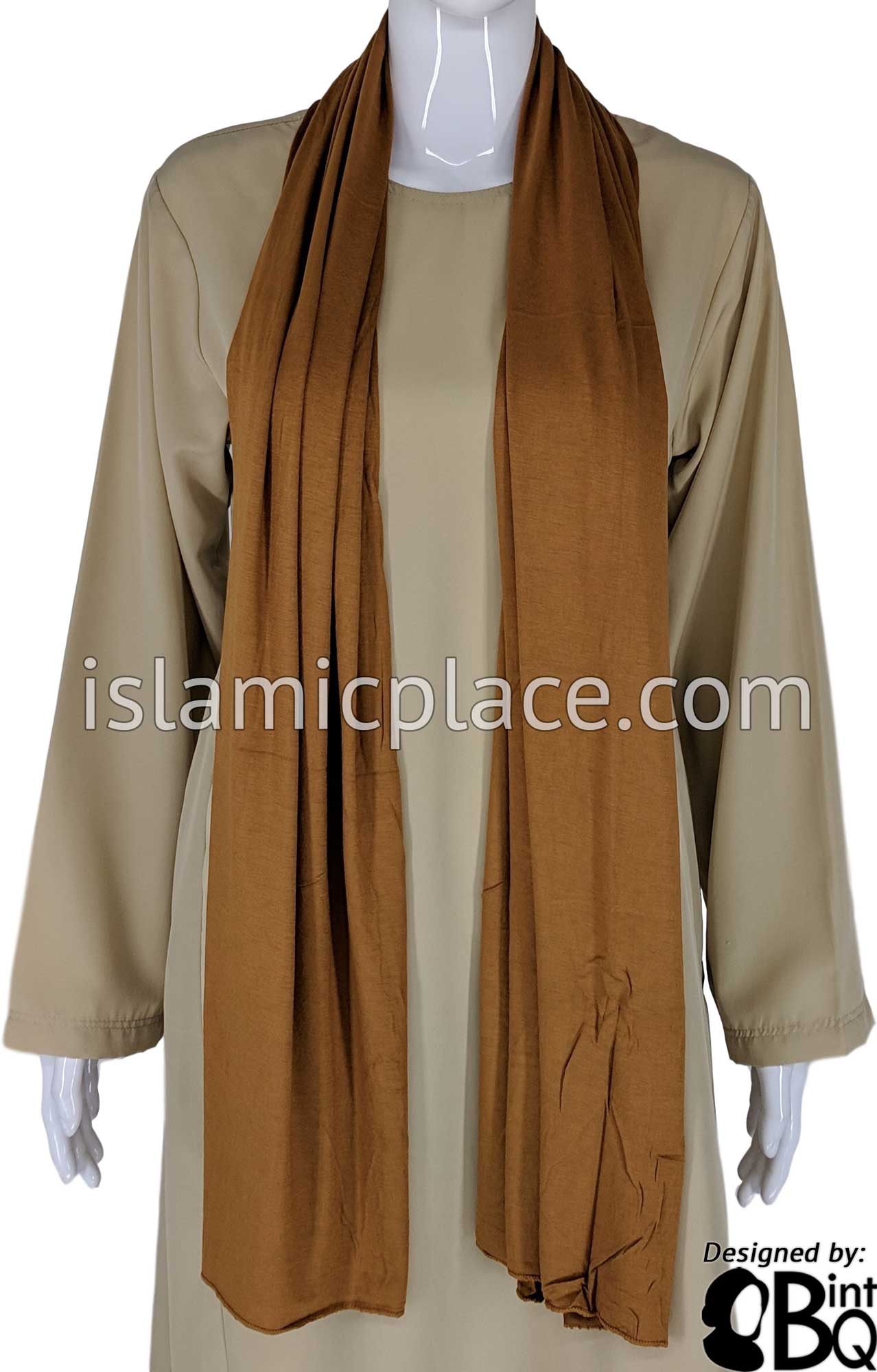 Pumpkin Spice Plain - Jamila Jersey Shayla Long Rectangle Hijab 30"x70"