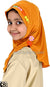 Rust - Lace Daisy Flowers Hijab Al-Amira - Girl size (1-piece)