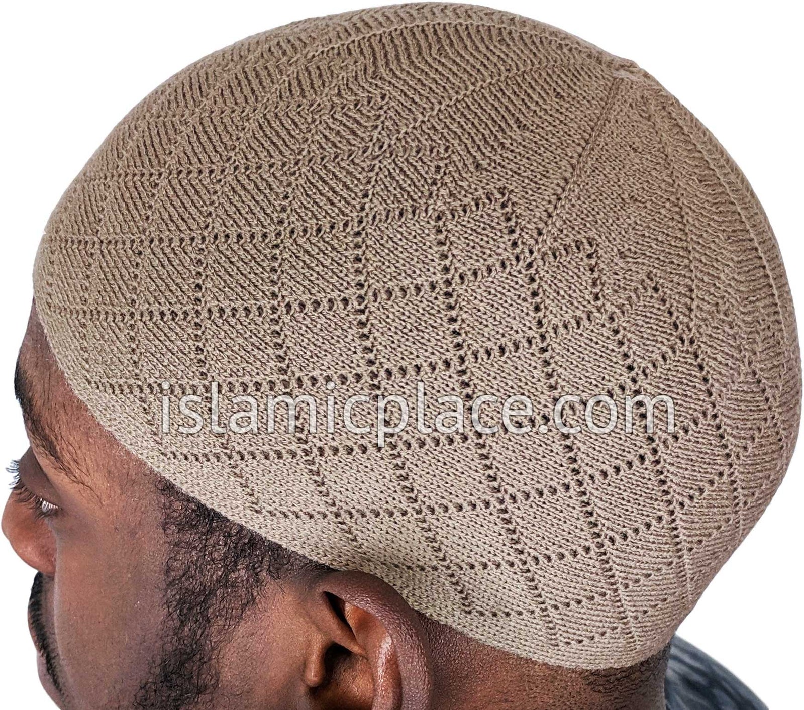 Dark Khaki - Warm Wool Knitted Mufti Style Kufi