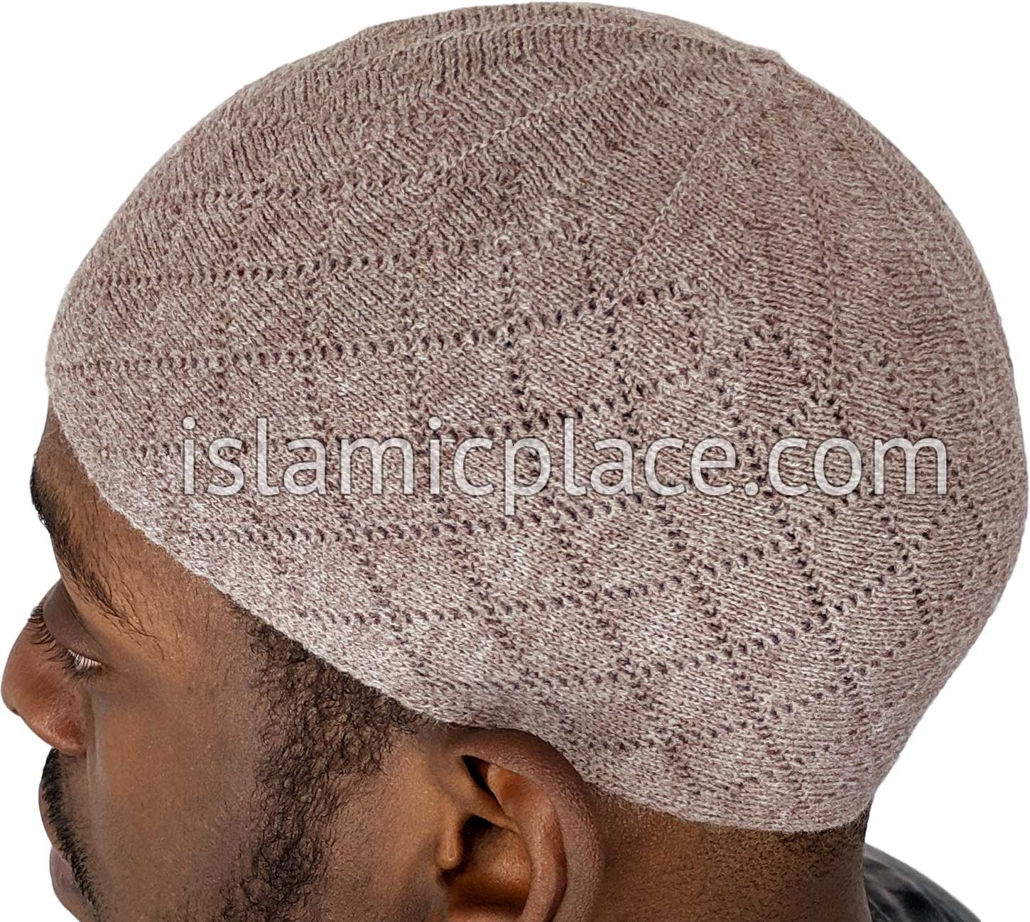 Heather Brown - Warm Wool Knitted Mufti Style Kufi