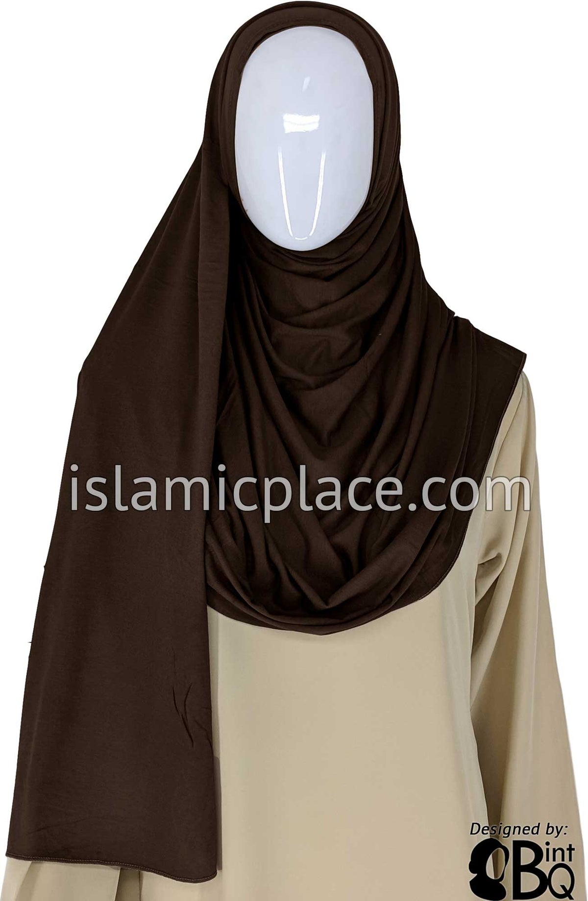 Willow Bark Plain - Jamila Jersey Shayla Long Rectangle Hijab 30&quot;x70&quot;