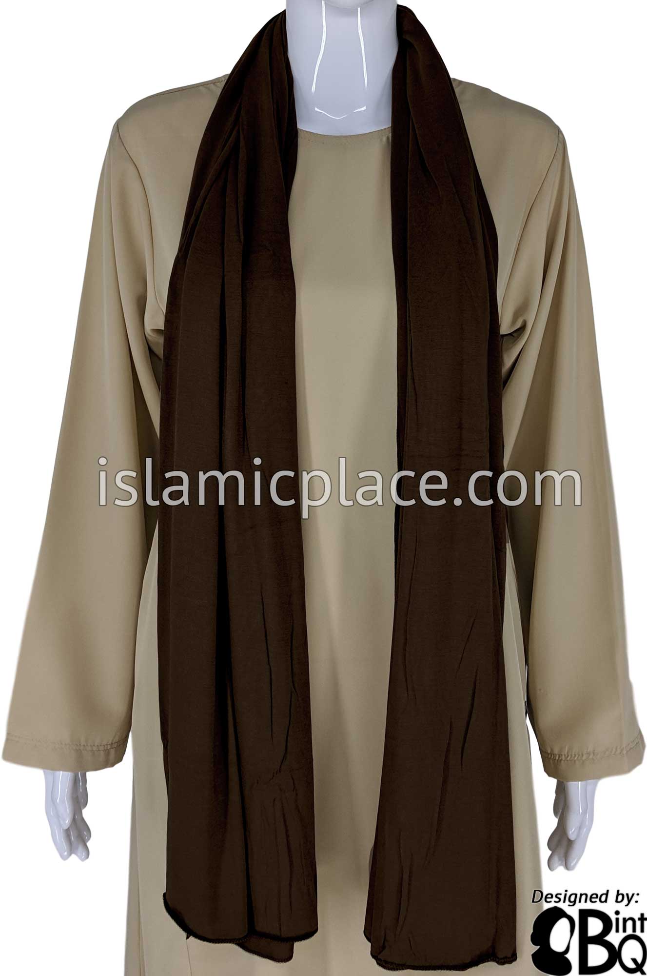 Willow Bark Plain - Jamila Jersey Shayla Long Rectangle Hijab 30"x70"