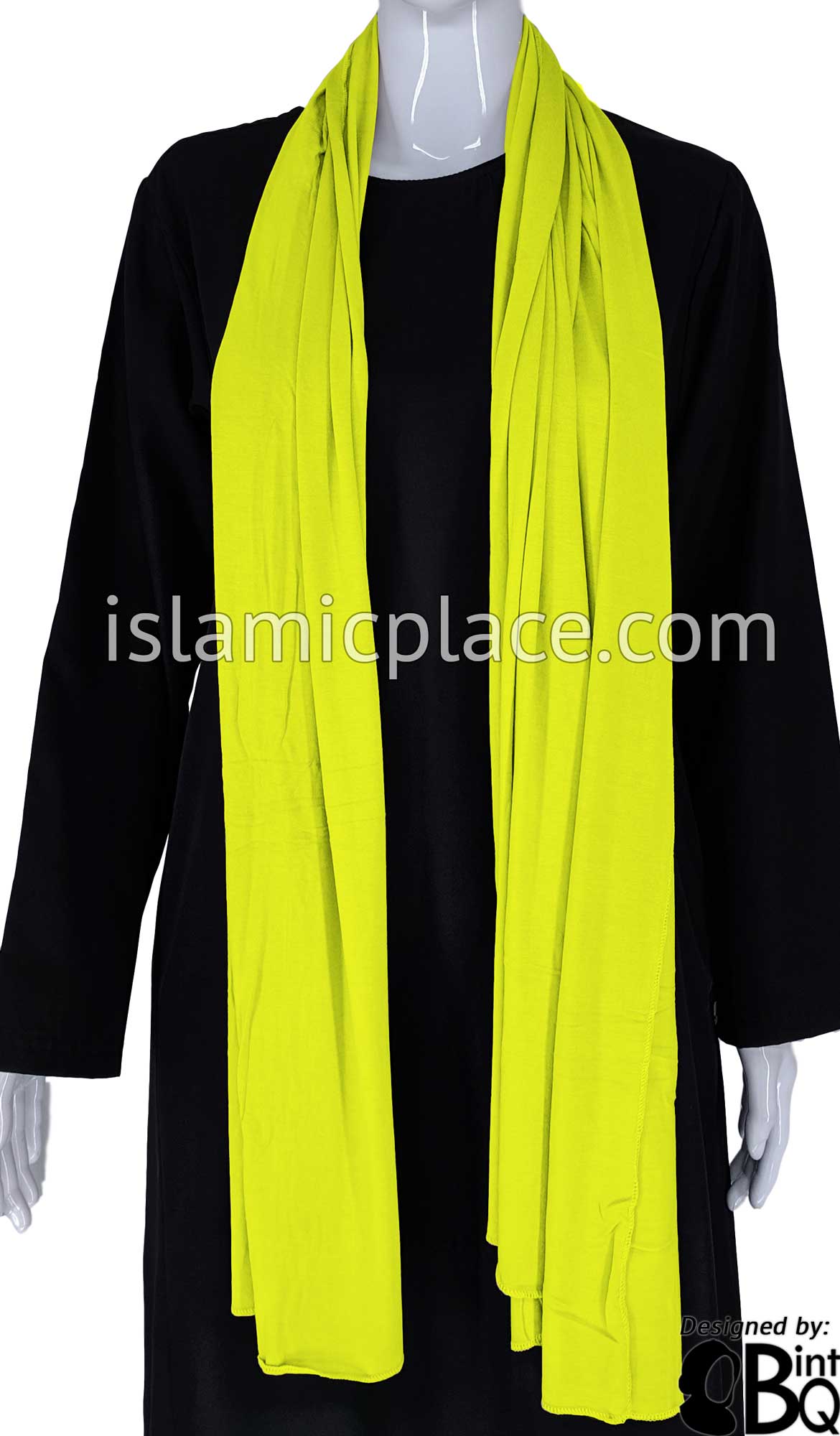 Celery Green Plain - Jamila Jersey Shayla Long Rectangle Hijab 30"x70"