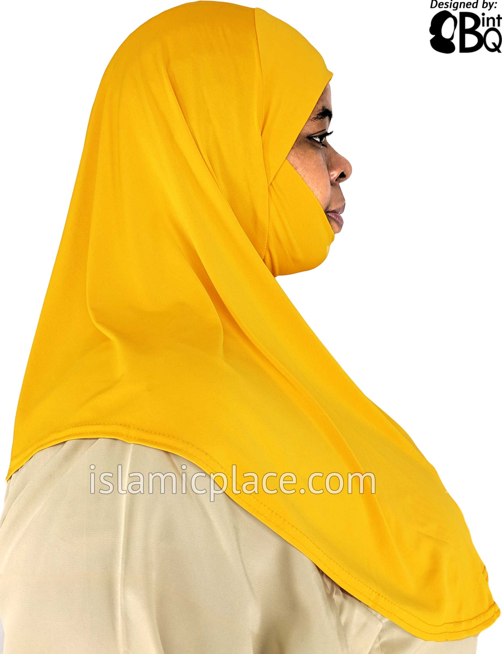 Golden Sand - Plain Teen to Adult (Large) Hijab Al-Amira with Built-in Niqab