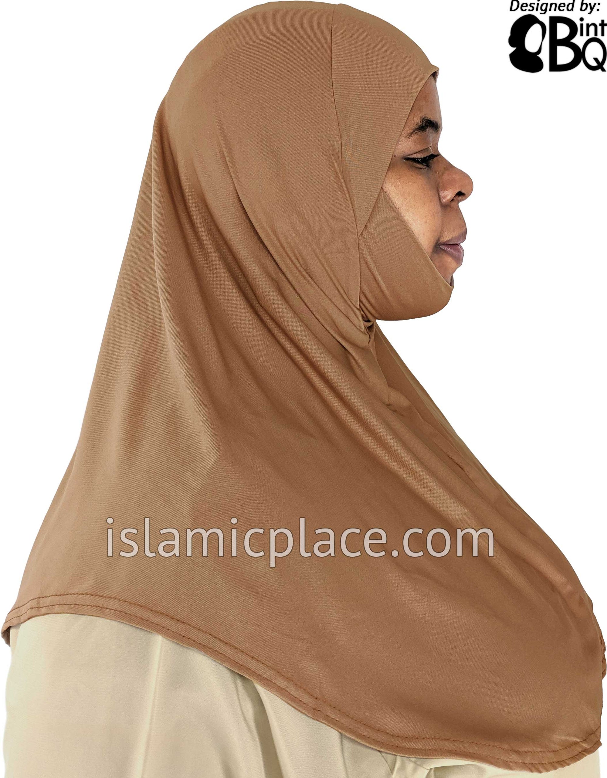 Oyster - Plain Teen to Adult (Large) Hijab Al-Amira with Built-in Niqab