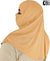 Oatmeal - Plain Teen to Adult (Large) Hijab Al-Amira with Built-in Niqab