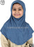 Steel Blue - Plain Girl size (1-piece) Hijab Al-Amira