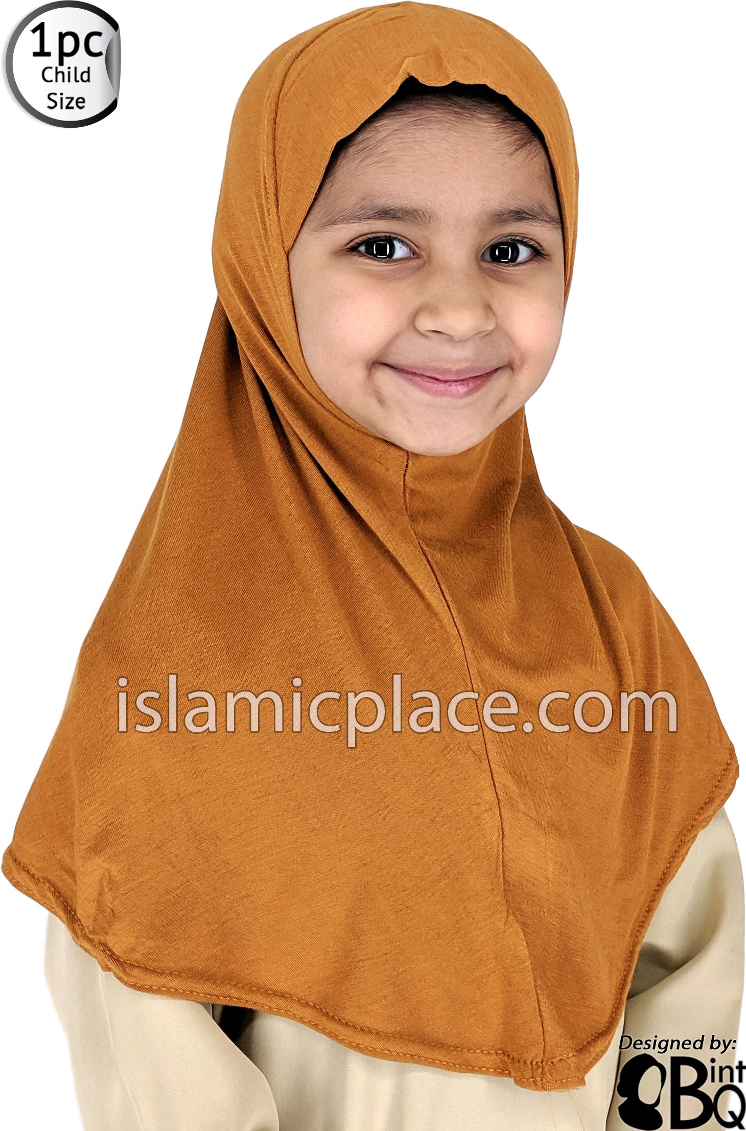 Pumpkin Spice - Plain Girl size (1-piece) Hijab Al-Amira