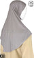 Silver Gray - Plain Teen to Adult (Large) Hijab Al-Amira (1-piece style)