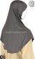 Charcoal Gray - Plain Teen to Adult (Large) Hijab Al-Amira (1-piece style)