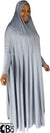 Slate Gray - Plain Overhead Abaya with Cuffs