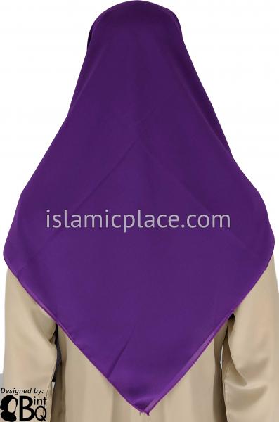 Purple - Georgette 45" Square Khimar