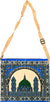 Blue - Traditional Masjid Design Prayer Rug with Matching Zipper Carrying Bag