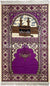 Purple - Kaba Design Prayer Rug with Matching Zipper Carrying Bag