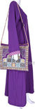 Purple - Tile Mihrab Design Prayer Rug with Matching Zipper Carrying Bag