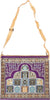 Purple - Tile Mihrab Design Prayer Rug with Matching Zipper Carrying Bag