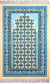 Sky Blue - Moroccan Mihrab Design Prayer Rug with Matching Zipper Carrying Bag