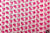 Bubblegum And Fuchsia Heart In Heart Design On White - 45" Square Printed Khimar