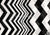 Black And White Zigzag in Motion - 45" Square Printed Khimar