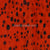 Crimson Red with Black Spots Inspired by Cheetah Print - 45" Square Printed Khimar