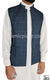 Navy Blue - Waheed Windowpane Waistcoat Vest by Ibn Ameen